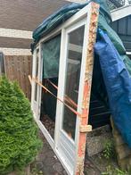 Houten kozijn met deuren, Ophalen, Gebruikt, Deurkozijn, 225 cm of meer