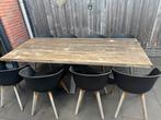 Complete tuinmeubelset robuust teak, ook los te koop (set)., Tuin en Terras, Tuinsets en Loungesets, Ophalen, Gebruikt, Bank, Meer dan 8 zitplaatsen