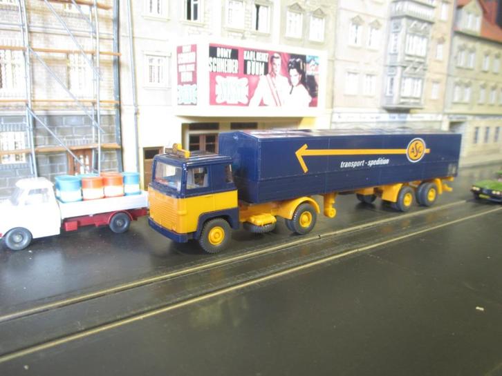 Scania 111 - Wiking ASG in OVP, Hobby en Vrije tijd, Modelauto's | 1:87, Zo goed als nieuw, Ophalen of Verzenden