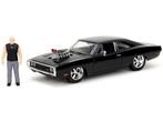 Dodge Charger 1970 + DOM figuur Schaal 1:24, Auto, Jadatoys, Nieuw, Ophalen of Verzenden