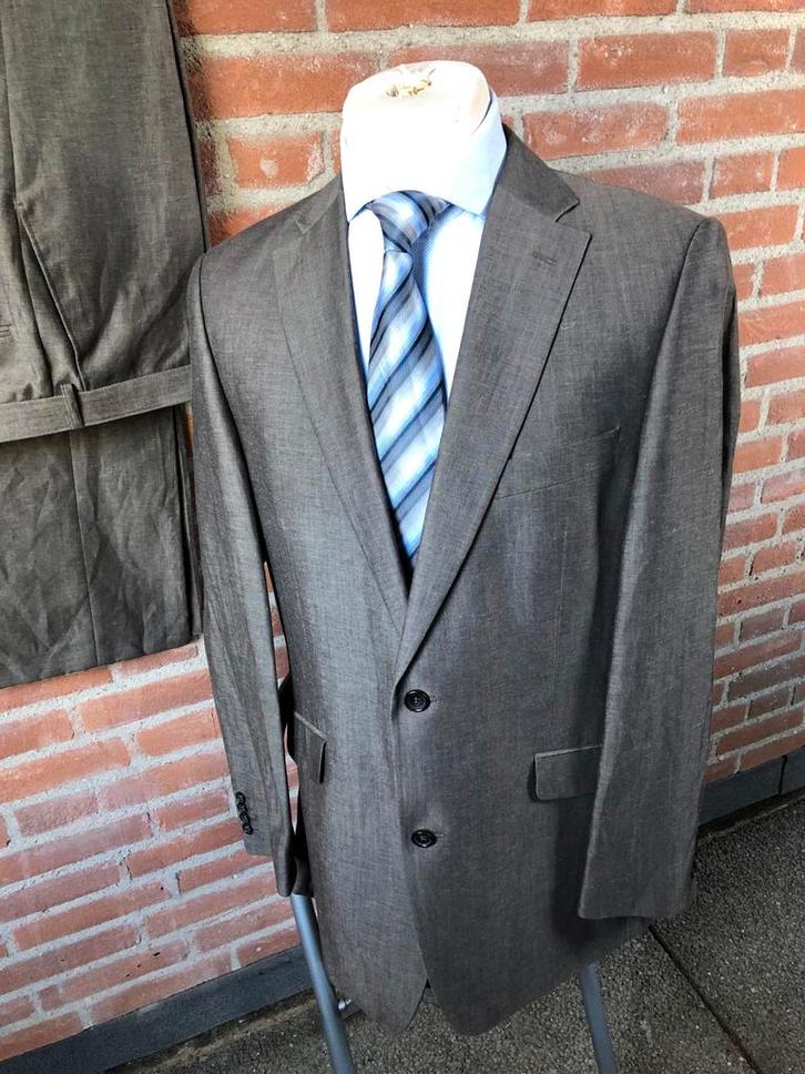 Nieuw Oscar Jacobson pak Wol/ Linnen  Mt 54 Lengte 102, Kleding | Heren, Kostuums en Colberts, Nieuw, Overige maten, Grijs, Ophalen of Verzenden