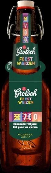 Grolsch Feestweizen x 700 jaar Enschede, Verzamelen, Biermerken, Nieuw, Grolsch, Ophalen of Verzenden