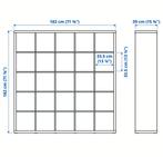 IKEA KALLAX 5x5 Kast - Wit, Huis en Inrichting, Ophalen, Met plank(en), Gebruikt, .