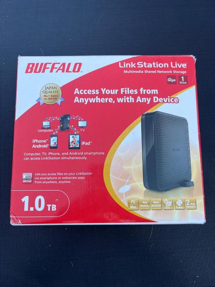 NAS 1TB harde schijf mediaserver netwerkstation cloud, Computers en Software, NAS, Zo goed als nieuw, Ophalen of Verzenden