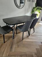 Eetkamertafel set, Huis en Inrichting, Tafels | Eettafels, Ophalen, 50 tot 100 cm, Zo goed als nieuw, Vijf personen of meer