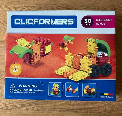 Clicformers basisset - 30 delig, Kinderen en Baby's, Speelgoed | Bouwstenen, Zo goed als nieuw, Ophalen of Verzenden