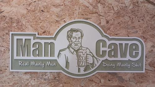 Mancave wandbord, Huis en Inrichting, Woonaccessoires | Wanddecoraties, Nieuw, Ophalen of Verzenden