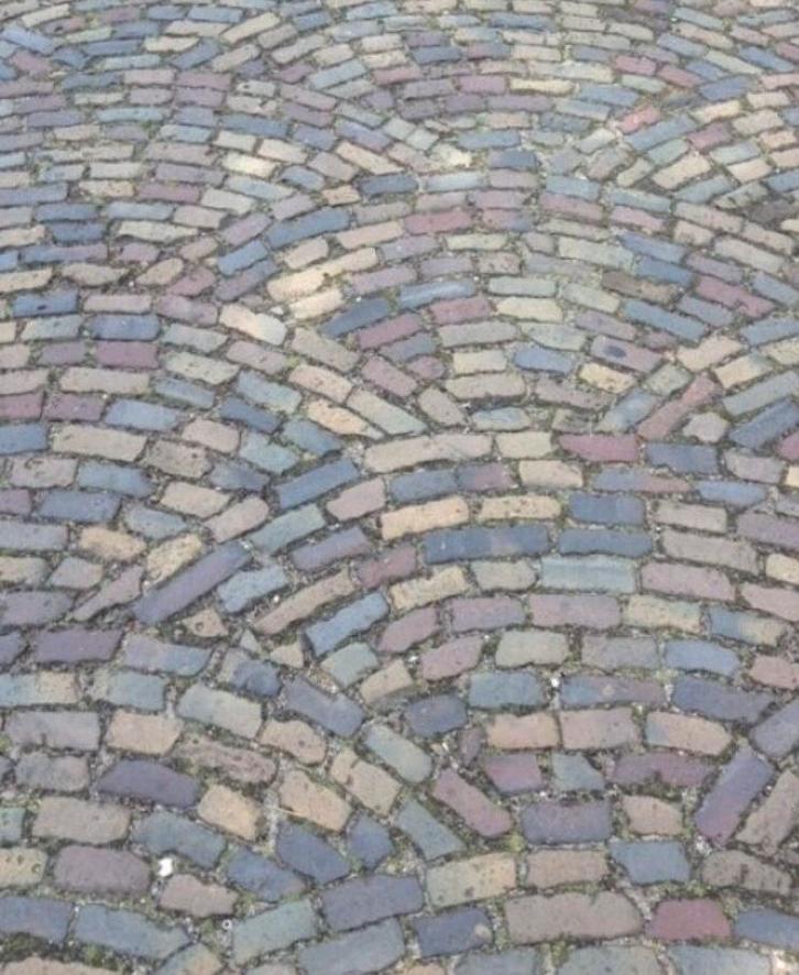 Gebakken Waaltjes - Halve Stenen, Tuin en Terras, Tegels en Klinkers, Gebruikt, Ophalen