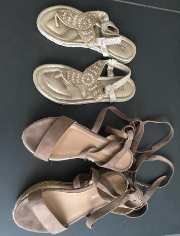 Nieuwe slippers sandalen Prettylittlething en Ikrush diverse beschikbaar voor biedingen
