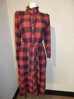 Studio Anneloes door knoop jurk ruiten blok print travel sto