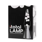 Lavalamp raket transparant/wit XL1785 demonstratiemodel, Huis en Inrichting, Lampen | Tafellampen, Minder dan 50 cm, Glas, Zo goed als nieuw