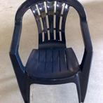 blauwe kunststof stoelen, Ophalen, Gebruikt, Kunststof