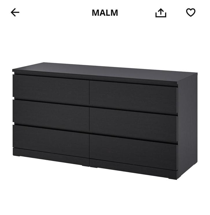 FREE IKEA Kast - Malm ladekast, Huis en Inrichting, Kasten | Dressoirs, Gebruikt, 150 tot 200 cm, 25 tot 50 cm, Met lade(s), Kunststof