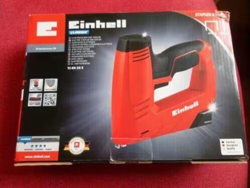 Einhell tacker TC en 20E Elektrisch + Nieten/Spijkers, Doe-het-zelf en Verbouw, Gereedschap | Handgereedschap, Nieuw, Ophalen