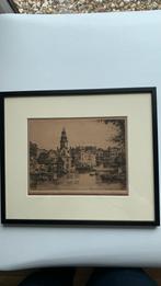 Prachtige ets van H. E. Rodenburg gesigneerd Amsterdam, Ophalen of Verzenden