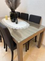 Complete set: Eettafel, salontafel, TV meubel & dressoir, Ophalen of Verzenden, Gebruikt, 4 tot 6 stoelen