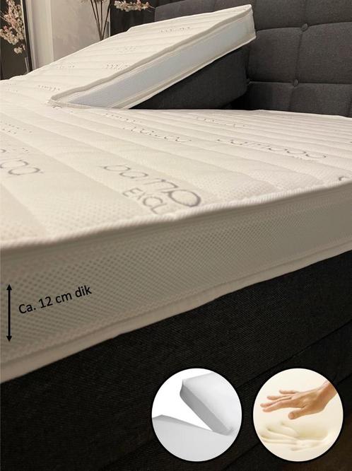 Bamboo exclusive Splittopper Nasa Traagschuim Dreambedden, Huis en Inrichting, Slaapkamer | Matrassen en Bedbodems, Nieuw, Matras