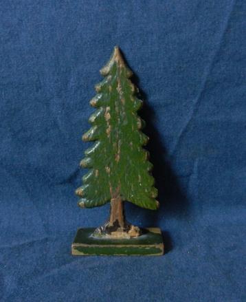 Miniatuur houten dennenboom / spar ca. 1950 h. 9,9 cm beschikbaar voor biedingen
