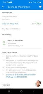 2x Sauna Waterakkers, Twee personen, Overige soorten, Spa of Sauna