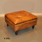 Hockers en fauteuils van schapenleer te koop, 125 cm of meer, Vierkant, Leer, Ophalen of Verzenden