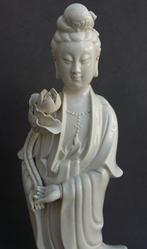 Groot Chinees Beeld Blanc de Chine Guanyin Kwan Yin Boeddha, Antiek en Kunst, Ophalen of Verzenden