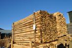 Kastanje houten paal, palen, rond. Hekwerk, Hardhout, Tuin en Terras, Nieuw, 250 cm of meer, Ophalen of Verzenden, Hardhout