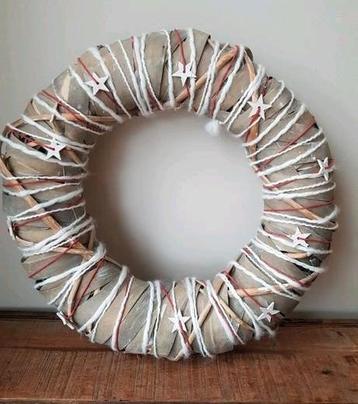 Kerst krans Nieuw brocante kerstkrans  beschikbaar voor biedingen