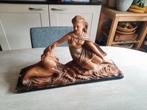 Art deco beeld godin vrouw selkie, Ophalen of Verzenden