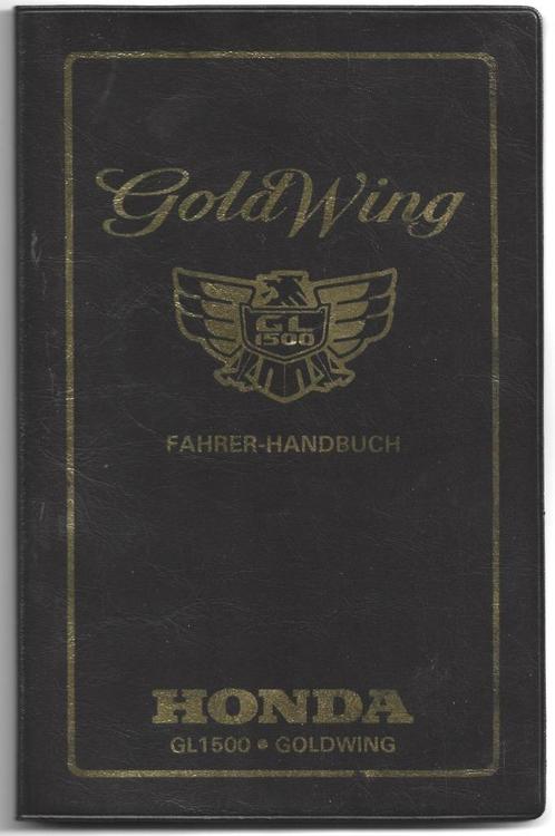 Honda Goldwing GL1500 Handbuch handboek, Motoren, Handleidingen en Instructieboekjes, Honda, Ophalen of Verzenden