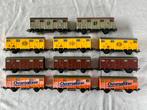 11x Lima Omovaltine/ASG/Chiquita/FS Italia goederenwagons, Hobby en Vrije tijd, Modeltreinen | H0, Ophalen of Verzenden, Gebruikt