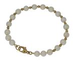 Akoya parel dames armband 18k slot goud 14k bolletjes