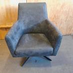 Lederen fauteuil op draaivoet, Ophalen, Gebruikt, Minder dan 75 cm, 50 tot 75 cm