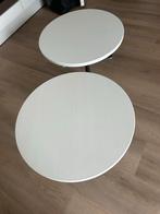 Rond xooon tafeltje - wit/zwart, Huis en Inrichting, 45 tot 60 cm, Gebruikt, Rond, Hout