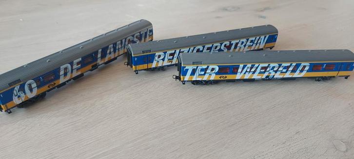 3 dlg Märklin NS langste reizigerstrein ter wereld artnr 439, Hobby en Vrije tijd, Modeltreinen | H0, Zo goed als nieuw, Wagon