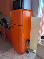Smeg opknapper oranje koelkast koel vroes combinatie retro, Ophalen, 200 liter of meer, 60 cm of meer, Met aparte vriezer