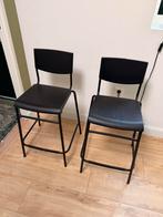 2x IKEA STIG Barkruk, Huis en Inrichting, Barkrukken, 2 krukken, Ophalen, Zo goed als nieuw, 60 tot 90 cm