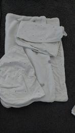 Pukkababie Wieg/Kinderwagen Beddengoed Set, Jongetje of Meisje, Wit, Ophalen of Verzenden, Deken of Dekbed