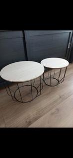 2 delige bijzettafels van Lifa living, Huis en Inrichting, Tafels | Bijzettafels, Minder dan 55 cm, Rond, Nieuw, Ophalen
