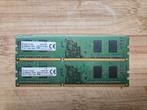 KINGSTON KVR 4GB 2x2GB DDR3, Computers en Software, RAM geheugen, DDR3, Ophalen of Verzenden, Zo goed als nieuw, Desktop