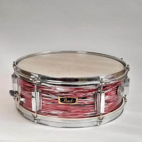 Vintage 14'' Pearl Red Oyster Snare Drum - percussie, Muziek en Instrumenten, Drumstellen en Slagwerk, Gebruikt, Pearl, Ophalen of Verzenden