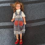 Vintage poppenhuis meisjes pop Lundby blauw witte jurk, Verzamelen, Ophalen of Verzenden, Zo goed als nieuw, Pop