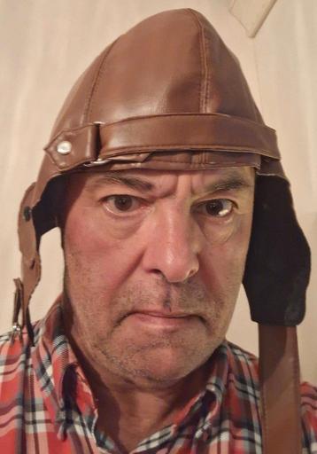 Vintage Vliegeniersmuts - Charles Lindbergh Stijl beschikbaar voor biedingen