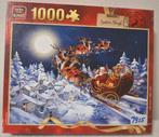 Mooie complete King kerst puzzel  van 1000 stukjes NR 7915, Ophalen of Verzenden, 500 t/m 1500 stukjes, Zo goed als nieuw, Legpuzzel