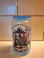 Glazen rietjes beker fortnite, Glas of Glazen, Nieuw, Ophalen of Verzenden, Glas