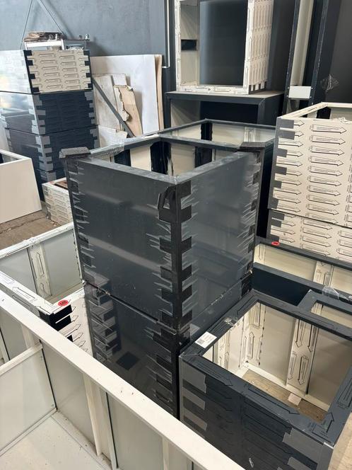 2x stalen plantenbak 60x60x60cm antraciet outlet!!, Tuin en Terras, Bloembakken en Plantenbakken, Nieuw, Metaal, Vierkant, Ophalen of Verzenden