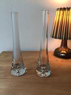 Set kristallen vazen, unifleur, Krosno Polen, Overige kleuren, Ophalen of Verzenden, Minder dan 50 cm, Glas