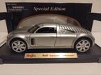 Audi Rosemeyer Supersportwagen  zilver Maisto 1:18 KRD, Hobby en Vrije tijd, Modelauto's | 1:18, Ophalen of Verzenden, Zo goed als nieuw
