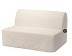 Slaapbank LYCKSELE Ikea, Huis en Inrichting, Ophalen, Wit, Tweepersoons, 140 cm