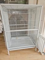Ijzeren vogelkooi wit, Dieren en Toebehoren, Ophalen, Gebruikt, Vogelkooi