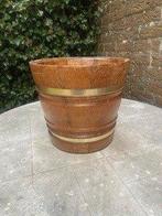 Planten/bloembak, hout, rond, stevig model, Tuin en Terras, Overige materialen, Gebruikt, Rond, Binnen